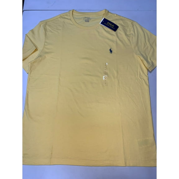 Polo Ralph Lauren YELLOW Men's Short Sleeve Tee, US Large