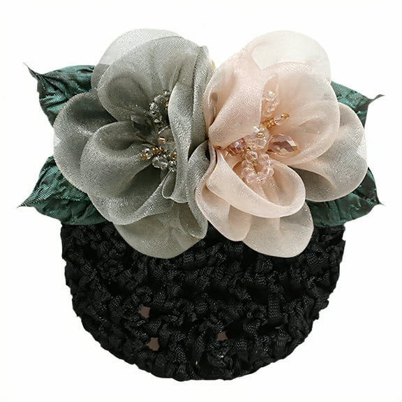 RAGUPEL Scrunchies,Retro Hair Accessories for Women,Floral Elegant Headband Accessory Silk Scrunchies,Style3
