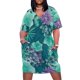 thumbnail image 1 of Vestido colgante con bolsillos Succulents Love I, traje de festival, vestido morado para mujer, 1 of 6