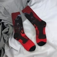 thumbnail image 5 of Cauagu Black Panther Red Background Print Crew Socks for Women and Men,Adult Athletic Running Socks 1-Pair Sports Socks Work Gear Socks with Moisture Wicking, 5 of 6