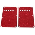 thumbnail image 4 of Housse Arrière de Guitare Électrique, Taille Compacte 2PCS Plastique Guitare Plaques Arrière Protection Pièces de Rechange Facile à Installer 6 Trous pour les Instruments de Musique Rouge, Noir, Blanc, 4 of 8
