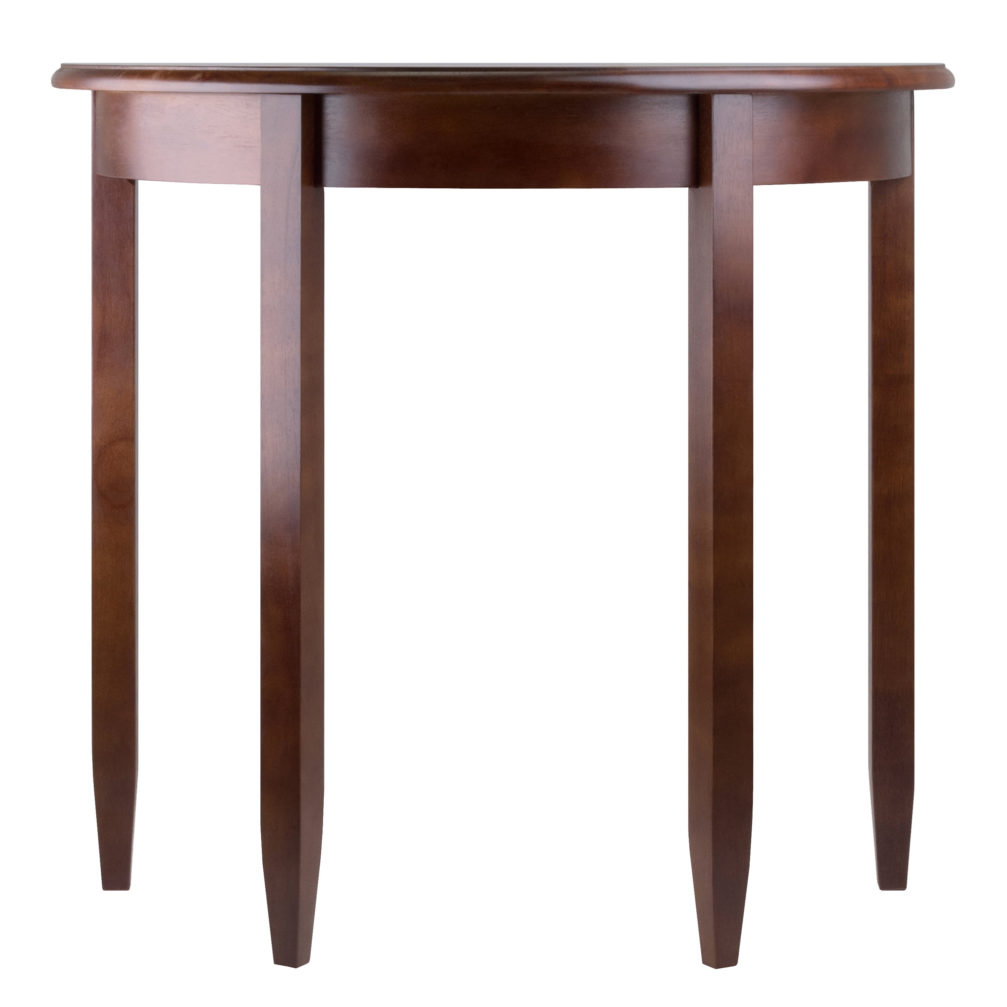 Winsome Concord Half Moon Console Table, Walnut Finish