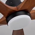 thumbnail image 5 of 52" Black Wood Ceiling Fan with Lights & Remote, 5-Blade, DC Motor, Indoor, 5 of 7