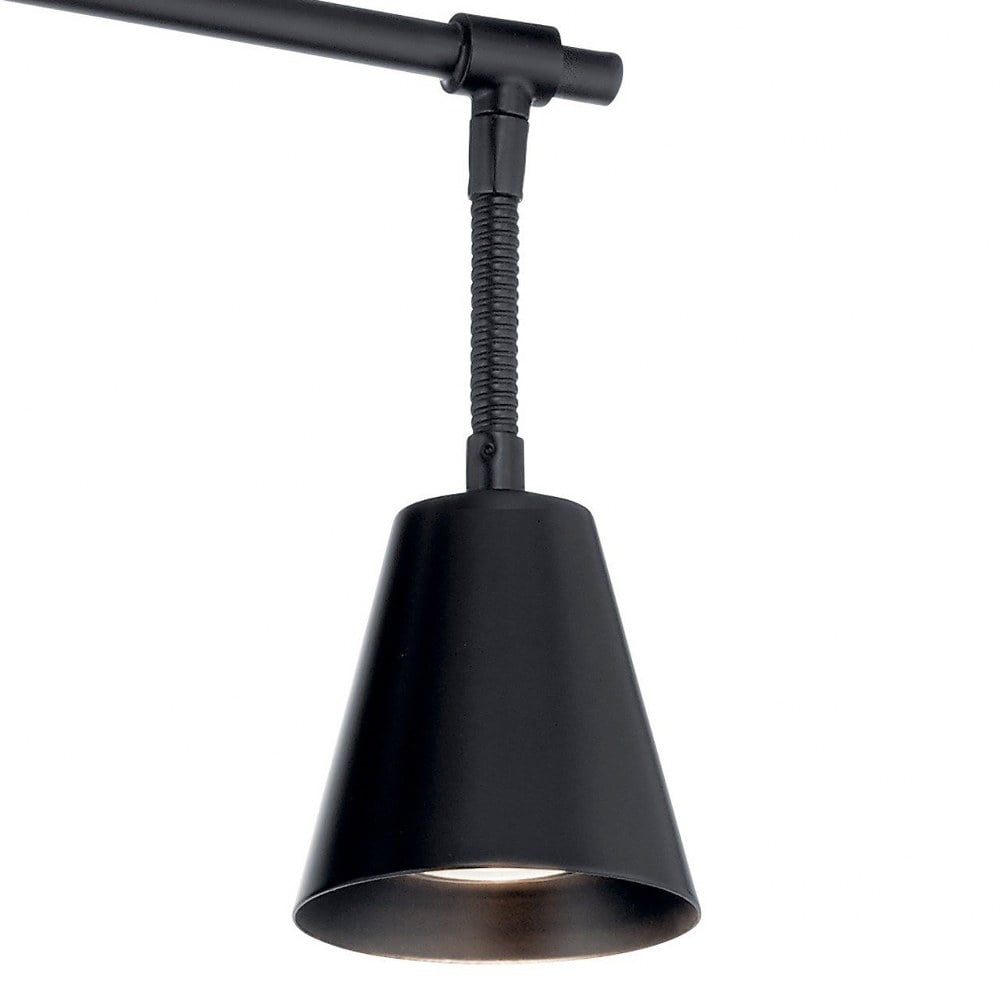 Kichler Sylvia 4-Light Black Track Fixture