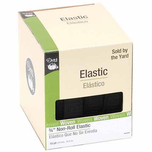Dritz 9406-B Non-Roll Elastic 3//4/"X18yd-Black