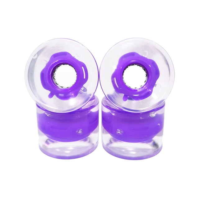 stanreset 4 Pcs Roues de Skate Remplacement Composant Modifié Sport de Plein Air Composants Roulants Universels Rouleau en Ligne Modification de Roue Violet