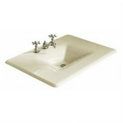 Iron/Impressions 31" Cast Iron One-Piece Surface and Integrated Lavatory with 8" Centers, Dune
