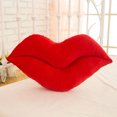thumbnail image 2 of Creativo Sexy Hermoso Labios Rojos Forma Almohada Oficina Almohada Muñecas para niños Decoraciones para el hogar Sofá Cintura Cojín Regalo de San Valentín (30 cm, Rosa) Ofspeizc 1416-1, 2 of 2
