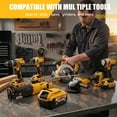 thumbnail image 6 of ELECMAPS 4-Pack 20V 8.0Ah Battery for DeWalt, Replacement for DCB200 DCB201 DCB206 DCB204 DCB208, Compatible with DeWalt 20V MAX Cordless Power Tools & Chargers, 6 of 8