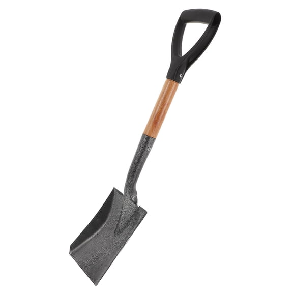 UPKOCH 1Pc Household Wood Handle Iron Shovel for Garden Soil and Snow Shoveling