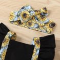 thumbnail image 5 of MANHUJI 6-9 Month Girl Clothes Infant Baby Girls Ruffle Floral Print Backless Romper Bodysuit+Headbands Outfits Newborn Sleepers Preemie Clothes Girl Baby Clothes for Girls Newborn (Black,100), 5 of 6