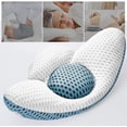 thumbnail image 3 of Almohada Lumbar QWTG Azul Ergonómica y Respirable para Mujeres Embarazadas y Trabajadores de Oficina, 3 of 7