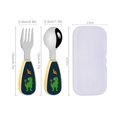 thumbnail image 3 of 304 Stainless Steel Baby Fork And Spoon Set With Soft Grip For Safe Self Feeding, 3 of 8