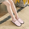 thumbnail image 6 of KLL Cute Bunny Slippers for Women Men House Slip on Indoor Outdoor Bedroom Furry Fleece Lined Ladies Comfy Anti-Skid Rubber Hard Sole-Large, 6 of 8