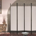 thumbnail image 7 of NiamVelo Room Dividers Folding Privacy Screens 4 Panel Portable Privacy Partition for Home Office Bedroom, Tan, 7 of 7