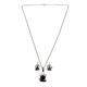thumbnail image 4 of COLLAR Y ARETES DE RANA MORADA DE PLATA, 4 of 4