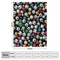 thumbnail image 4 of COMIO  Soccer Blanket Soft Cozy Throws Blankets All Season Bed Sofa,Couch Room Bedroom Chairs Dorm for Adult and Kids Women Gifts, 4 of 6