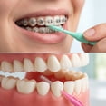thumbnail image 5 of Stcellnmex Braces Flossers Interdental Brush Soft Dental Flossing Picks Oral Hygiene Cleaning Tool Cute Color 200 Pieces, 5 of 7