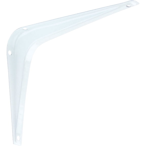 National Hardware N218-885 211 Shelf Bracket in White, 5"x6"