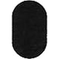 thumbnail image 3 of Unique Loom Everyday Shag Plush Area Rug 5' x 8' Oval in Black, 3 of 4