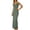 Green, variant on WRKEKC Work Dresses for Women Solid Crew Neck Sleeveless Tank Straight Work Ankle Length Lightweight Comfort