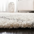 thumbnail image 3 of SAFAVIEH Daley Geometric Plush Shag Area Rug, Ivory/Grey, 2'3" x 4', 3 of 6