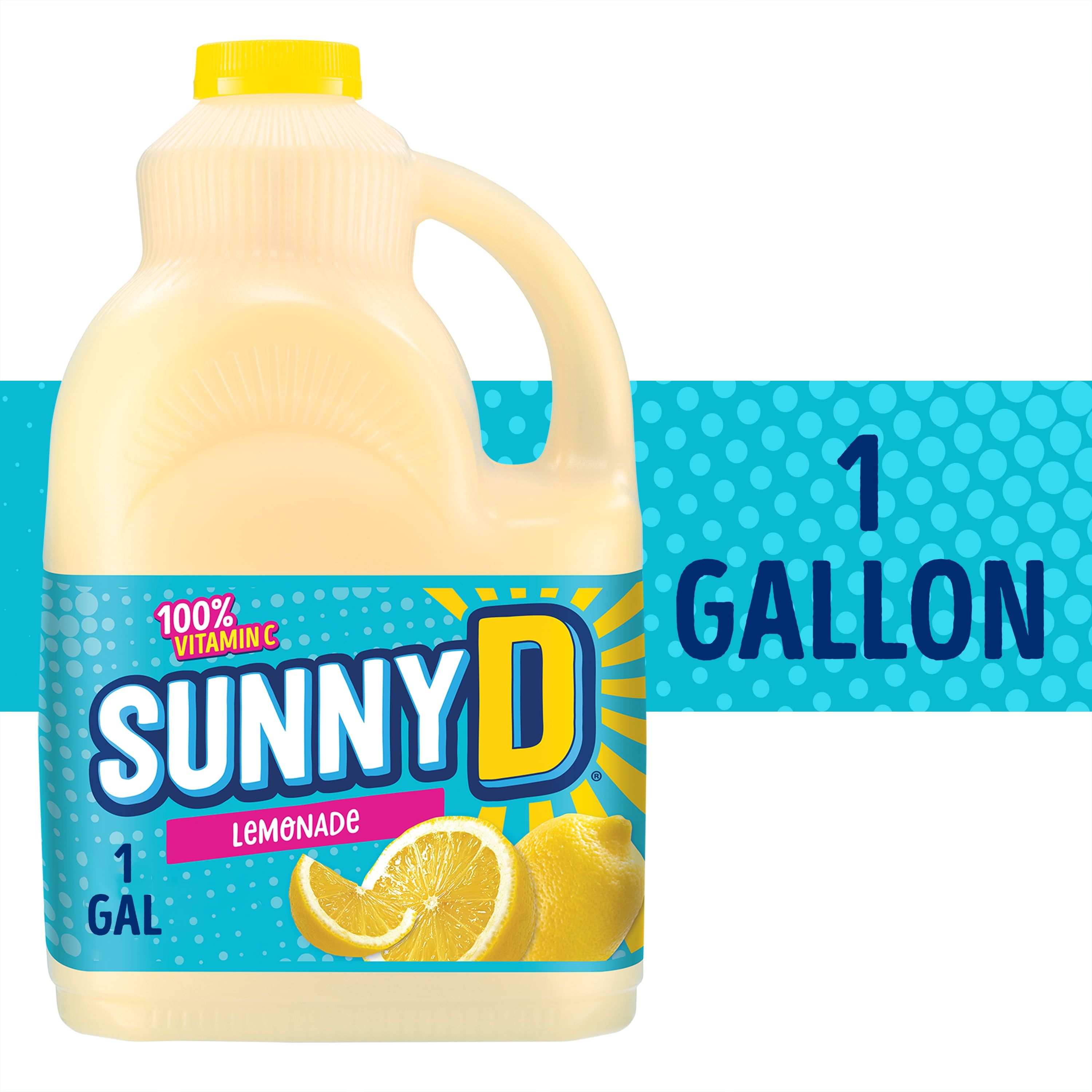 SUNNYD Lemonade Lemon Drink, 1 Gallon Bottle - Walmart.com