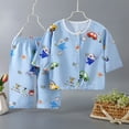 thumbnail image 2 of 18-24 Months Toddler Toddler Long Sleeve Sweater Blouse Pullover Sweatshirt Elastic Pants Warm Boys 2PCS Outfits Sweatsuits Dailywear Set 12-24 Months 2T 3T 4T 5T Gift Set, 2 of 5