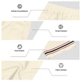 thumbnail image 6 of Hurxie Mens Athletic Gym Shorts 5/5.5 Inch Cotton Casual Shorts Elastic Waist Joggers Sports Sweat Shorts with Pockets Beige,2XL, 6 of 6