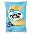 thumbnail image 2 of Great Value Lightly Salted Wavy Potato Chips, 13 oz, 2 of 9