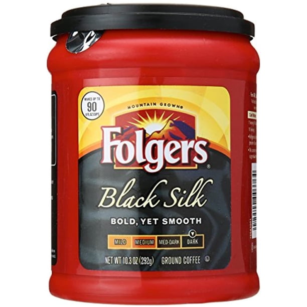 Folgers Black Silk Coffee, 10.3 Oz