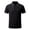 Black, variant on Men's Contrast Trim Polo Shirt Casual Short Sleeve Tipped Collar Tee with Striped Cuffs Button Placket Lightweight Breathable Solid Color Summer Everyday Wear Tops White 2XL