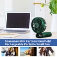 thumbnail image 1 of Ventilador de mano plegable de 2000 mAh Soporte para teléfono con ajuste de velocidad USB 5 (Verde) Ndcxsfigh Libre de BPA, 1 of 3