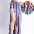 thumbnail image 4 of YFELWZ Womens Plus Size Post Shoulder Pants With Stick On Fasteners Recovery Tear Chemo Clothing Light Purple M, 4 of 7