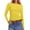 Yellow, variant on Womens Long Sleeve Shirts Loose Fitted Crew Neck T Shirts Classic Solid Color Fall Basic Work Tee Vacation Clothes Light Blue L