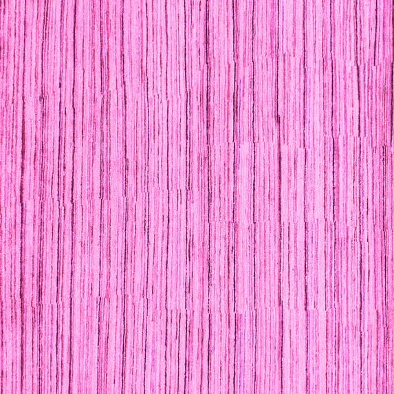 Ahgly Company Indoor Square Abstract Pink Modern Area Rugs, 5' Square