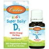Carlson - Kid's Super Daily D3, Vitamin D Drops, 400 IU (10 mcg) per Drop, Vegetarian, Unflavored, 365 Drops