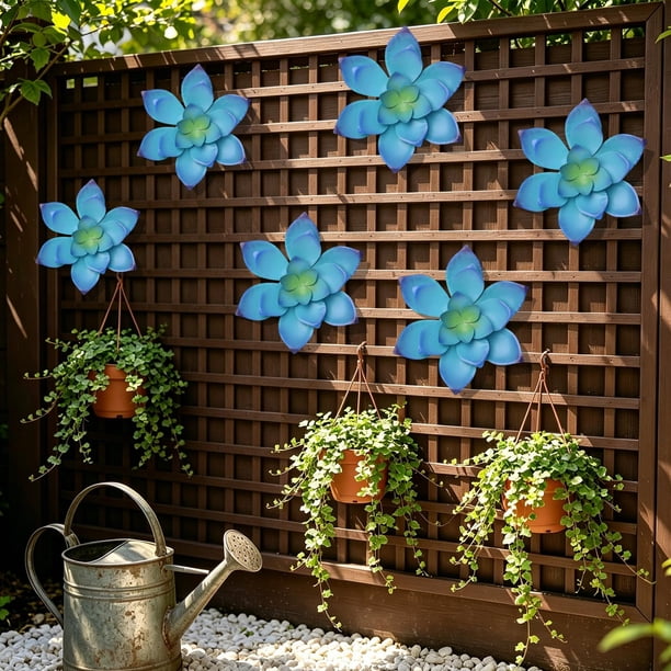 Outdoor Garden Courtyard Iron Wall Hanging Decoration Creatives Horticultural Wall Hanging Decoration