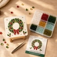 thumbnail image 5 of Christmas Sea Glass Art Kit, DIY Sea Glass Set with Wooden Easel, Festive Holiday Craft Supplies for Beginner-Friendly Handmade Christmas Decorations and Home Decor, 5 of 6