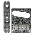 thumbnail image 3 of Electric Guitar Bridge, Not Easy To Break Practical Guitar Bridge, Professionals For Guitar Repair Master Musical Instrument Store Electric Guitar Players Silver, 3 of 8