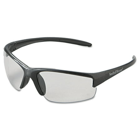 Smith & Wesson Equalizer Safety Glasses, Gun Metal Frame, Clear Anti-Fog (Best Gun Eye Protection)