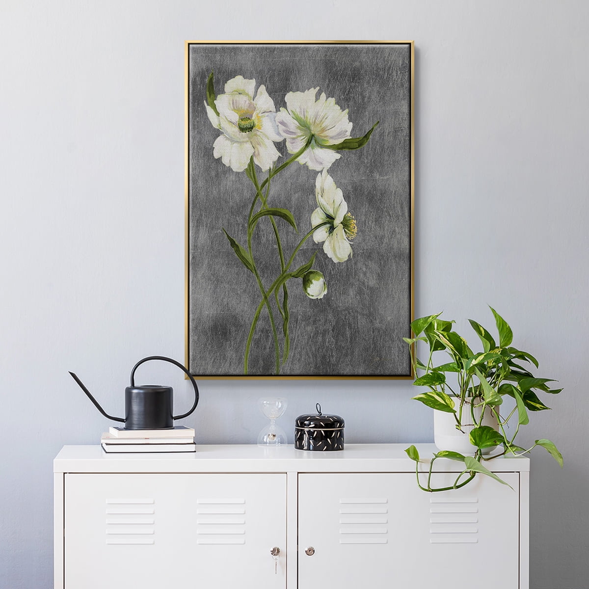 Walking on Sunshine I Framed Premium Gallery Wrapped Canvas - Ready to Hang - 27 x 41 - Gold Floating Frame