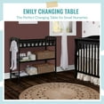 "Dream On Me Emily Black Baby Nursery Changer, Small Infant Changing