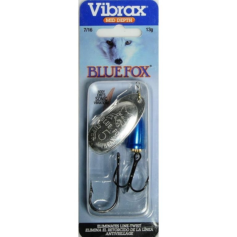 Blue Fox Classic Vibrax Size 1 Inline Spinner 1/8 oz Tri-Pack