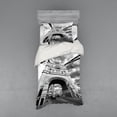 thumbnail image 2 of Ambesonne Modern Bedding Set 4 Pcs, Tower Bridge England, Queen, Black and White, 2 of 3