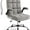 Without Footrest Grey, variant on Executive Office Chair, Velvet Ergonomic Comfy Desk Chair, High Back Computer Chair with Adjustable Tilt Angle and Flip-up Arms (Grey, Without Footrest)