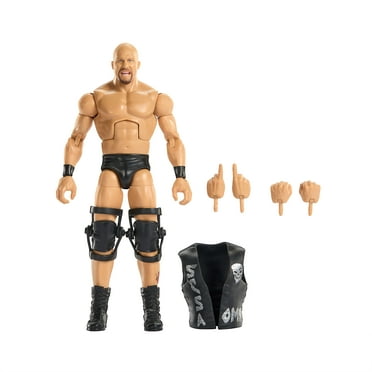 WWE Elite Stone Cold Steve Austin Action Figure, Greatest Hits 2025 Set, 6-inch Collectible & Accessories