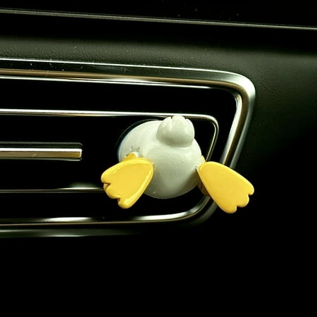 Funny Duck Car Air Vent Decoration and Clip with Air Freshener Natural Scent Tablet and Refill Car Aromatherapy Accessories and Interior Decoration C55