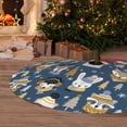 thumbnail image 6 of Rateoe Winter Animal Friends Print Christmas Tree Skirt 36" for Xmas Holiday New Year Party Circle Tree Mat Ornaments Decoration, 6 of 7