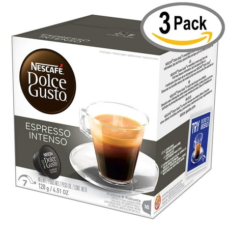 NESCAFÃ? Dolce Gusto Coffee Capsules  Espresso Intenso  48 Single Serve Pods, (Makes 48 Cups)  48